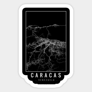 Caracas Venezuela Minimalist Map Sticker